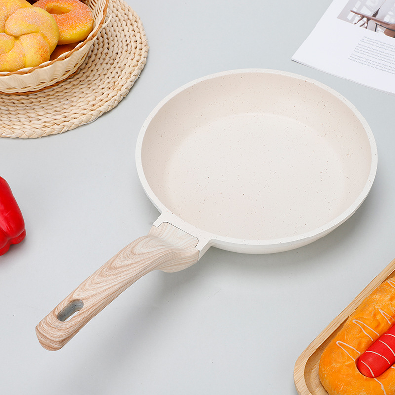 亚马逊批发麦饭石平底不粘锅家里烤肉盘早餐煎蛋锅披萨盘煎饼锅详情3