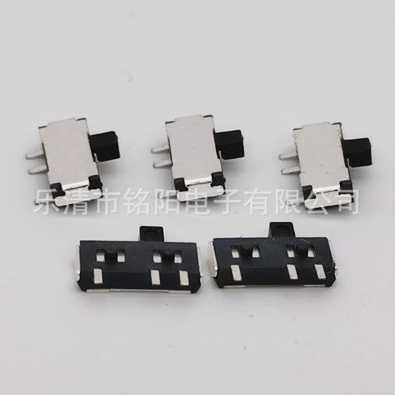 Horizontal two-position toggle switch, mini two-position three-pin surface mount toggle switch, mini three-pin sliding switch pic 11
