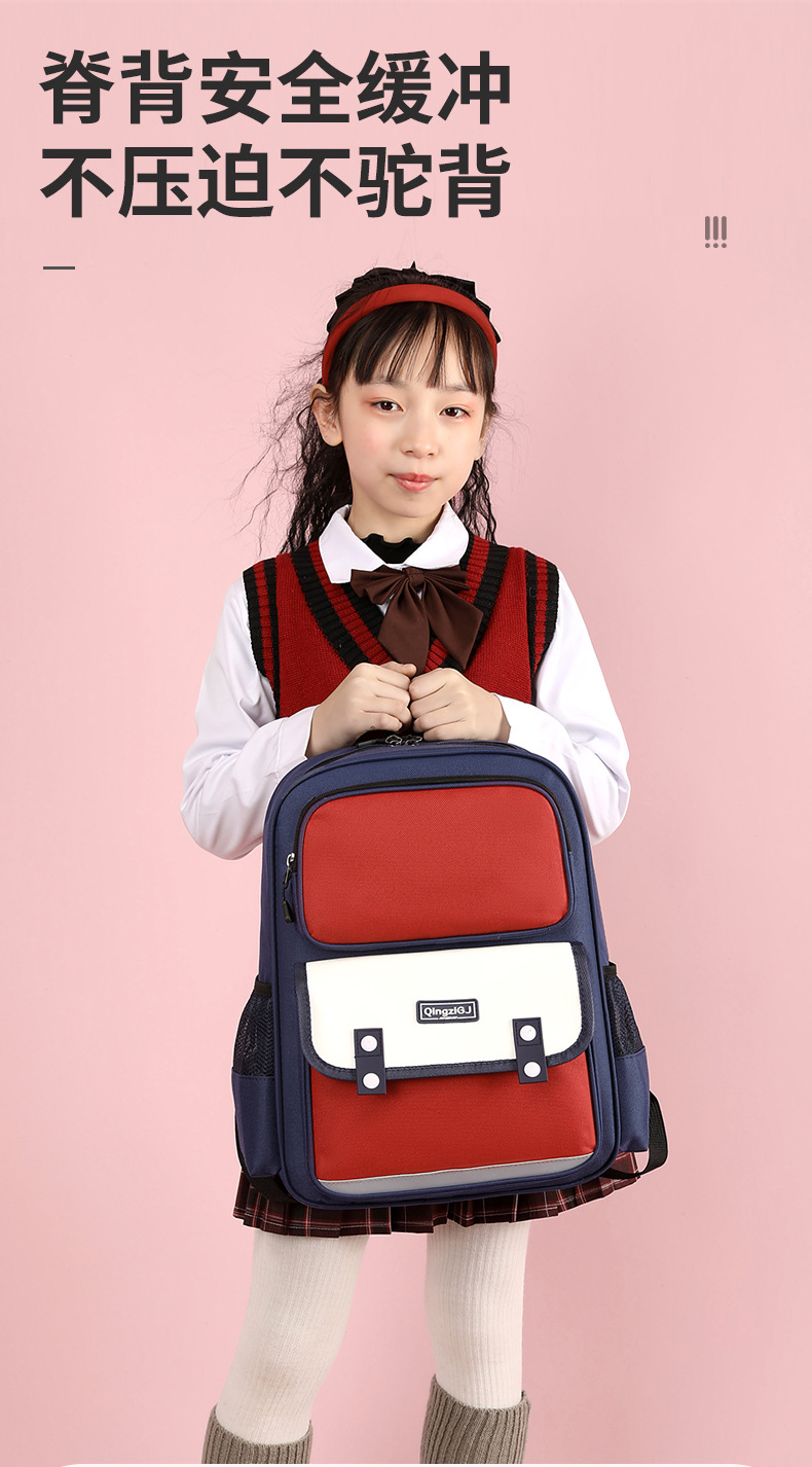 儿童书包定制印logo小学生双肩包女学校背包斜挎包培训机构高颜值详情6