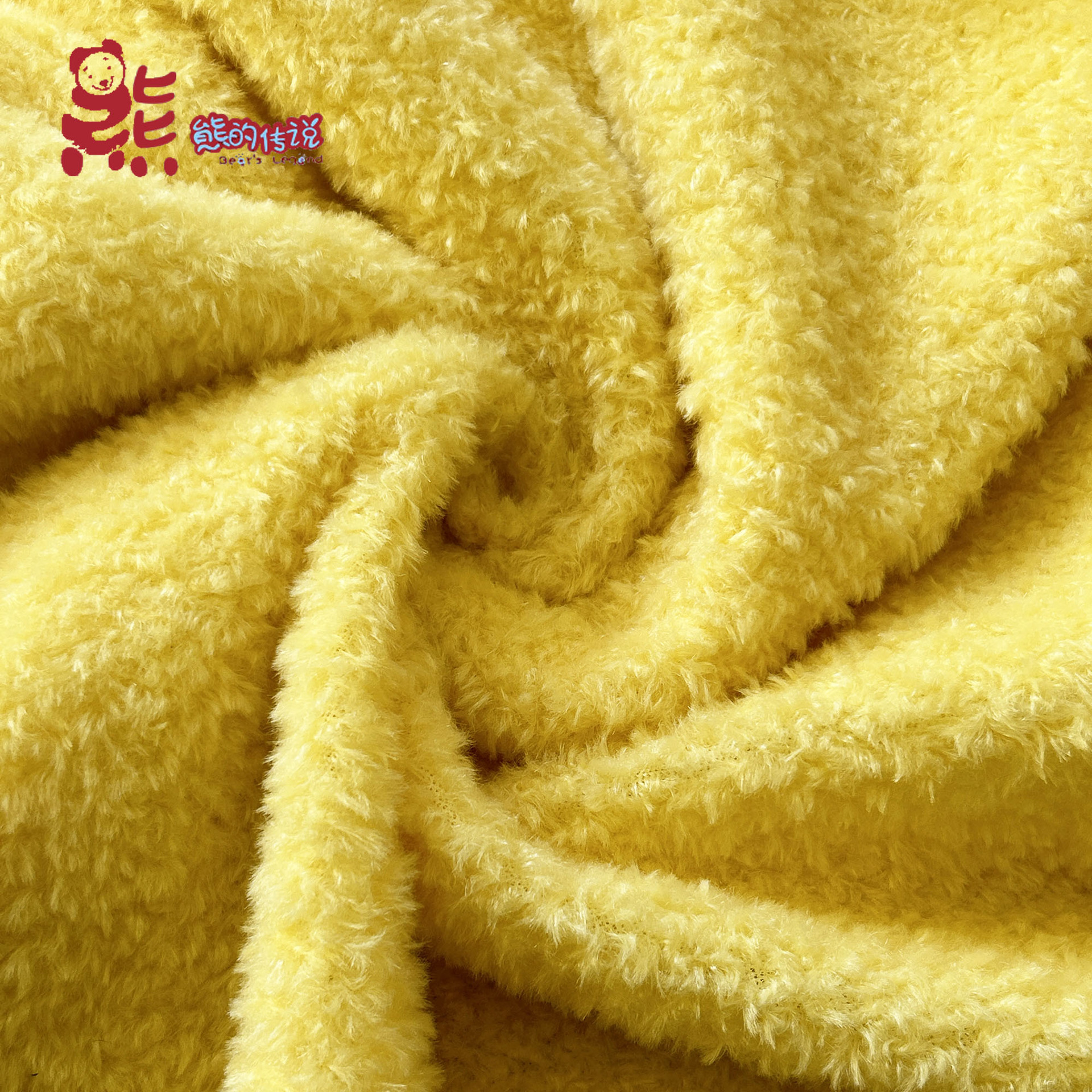 蜜雪绒雪花绒珍珠绒短毛绒玩具公仔动物头绒布料现货批发家纺毯类法兰绒毯详情4