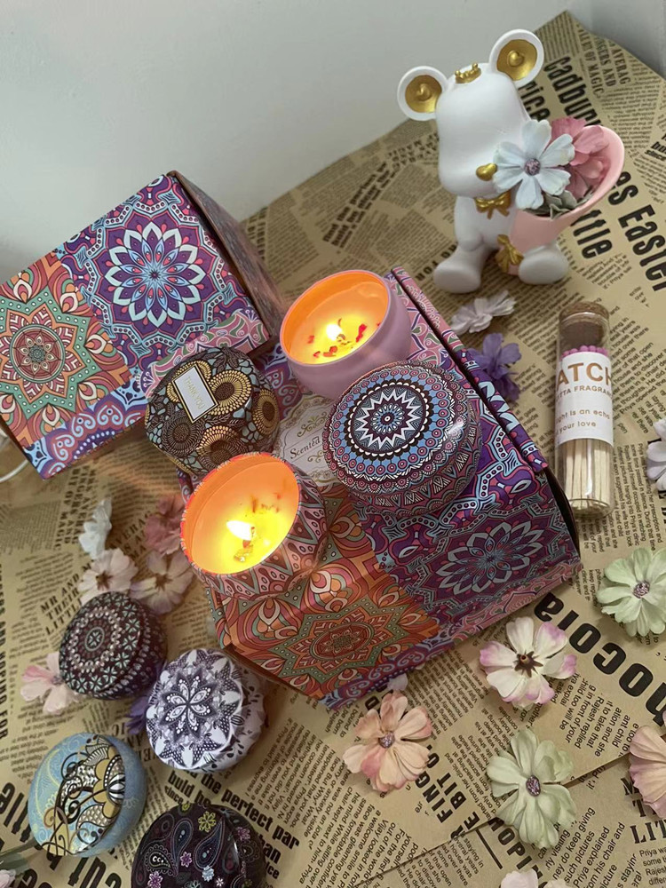 Cross-border soy wax dried flower scented candle? Wedding souvenirs, birthday gifts, floral fragrances, scented candles pic 8