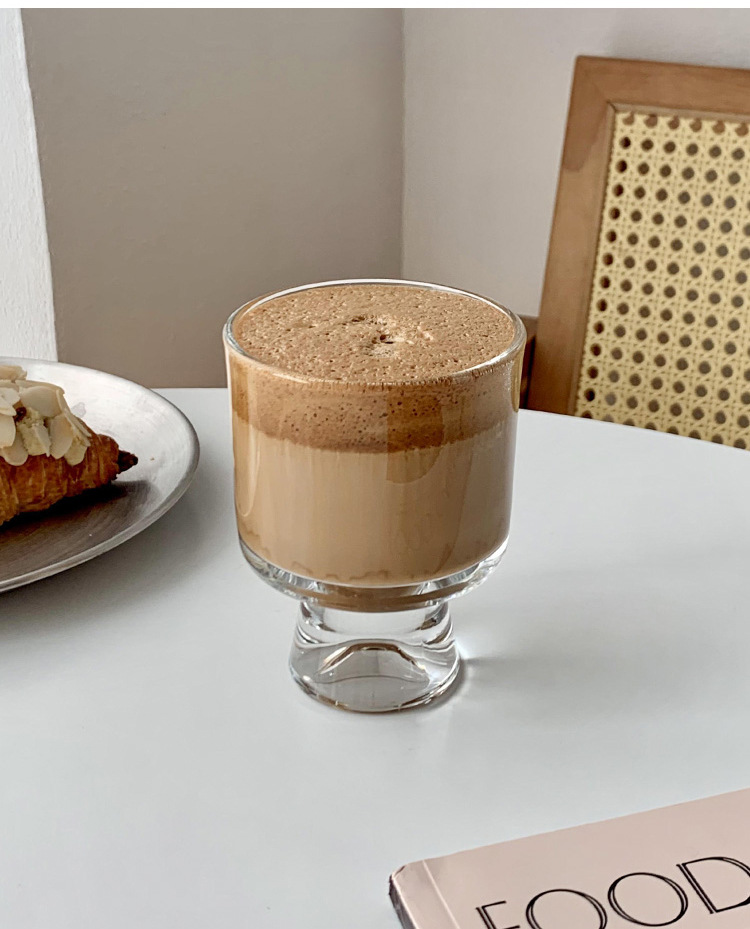 创意ins透明高脚雪山玻璃杯咖啡杯雪糕杯冷饮果汁杯冰淇凌杯详情14