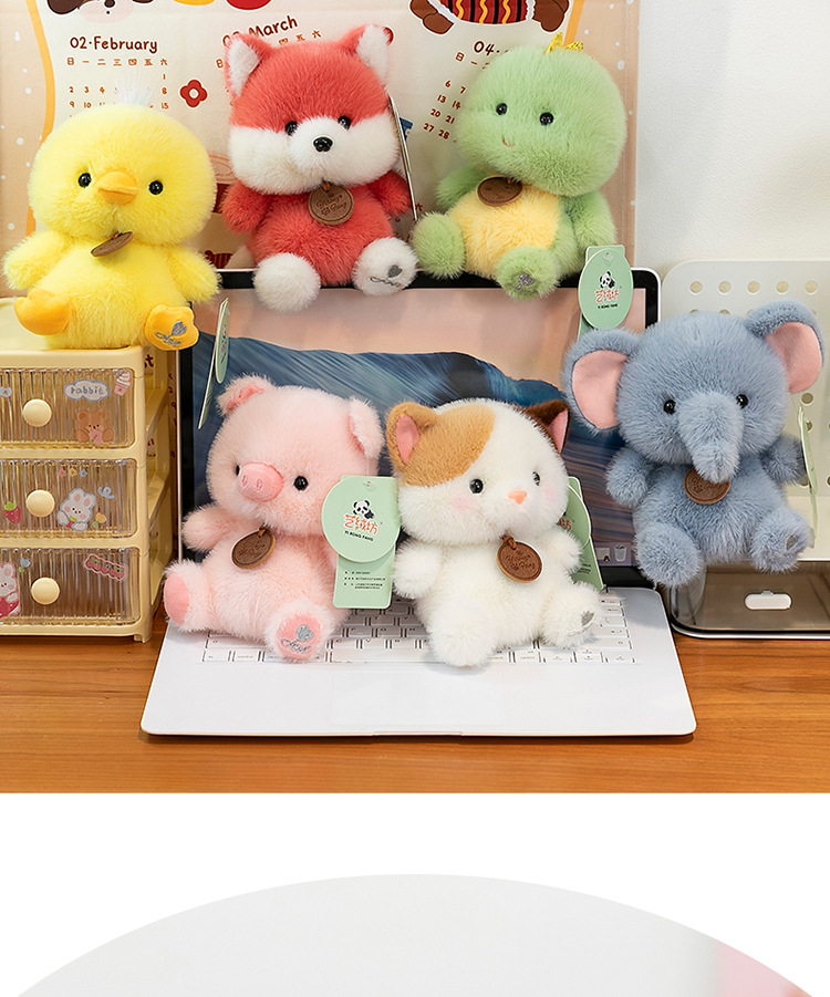 Authentic desk companion, doll, learning accessory, little penguin figurine, cute plush toy, capybara panda doll pic 11