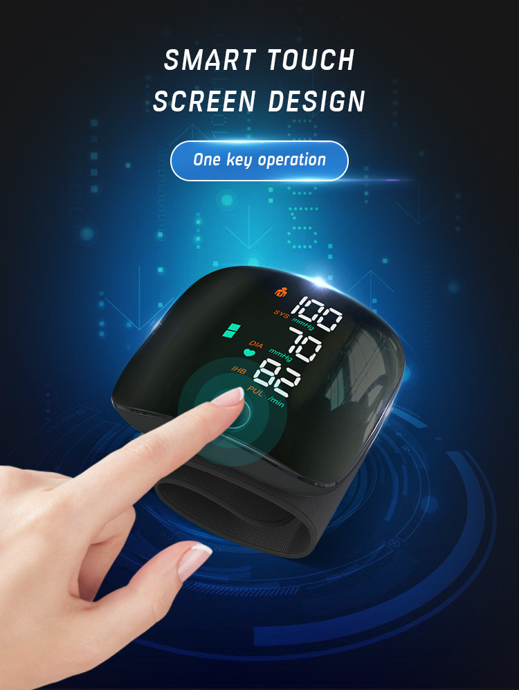 Blood pressure monitor, wrist type, wrist charging blood pressure meter, home and medical blood pressure measurement, fully automatic electronic measuring instrument, LED pic 11