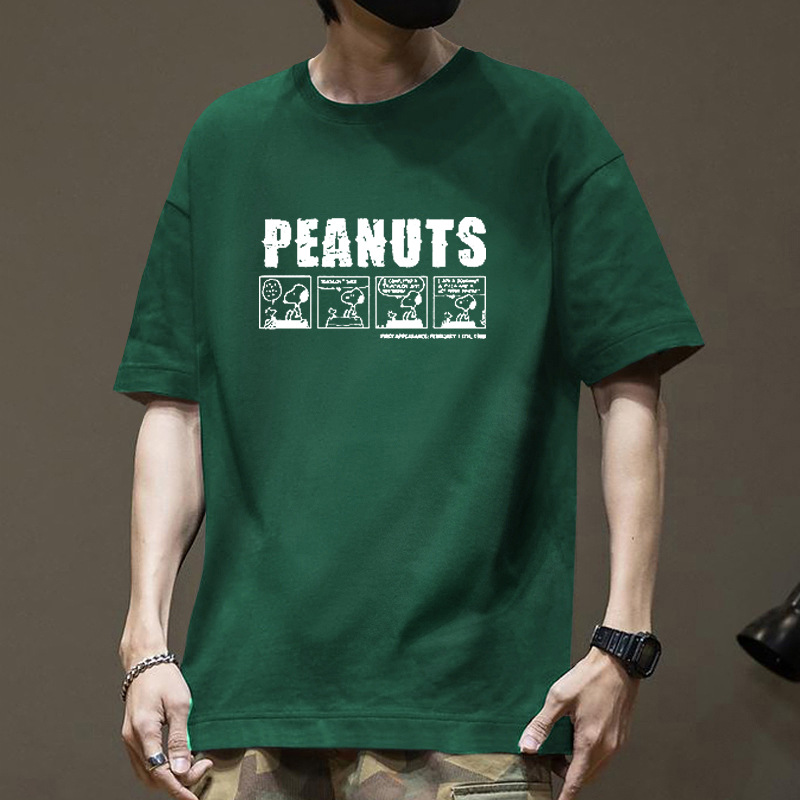 Pound 100% algodón camiseta de manga corta para hombres diseño de verano sentido transpirable cómodo ins moda para chicos holgada para hombres pic 20