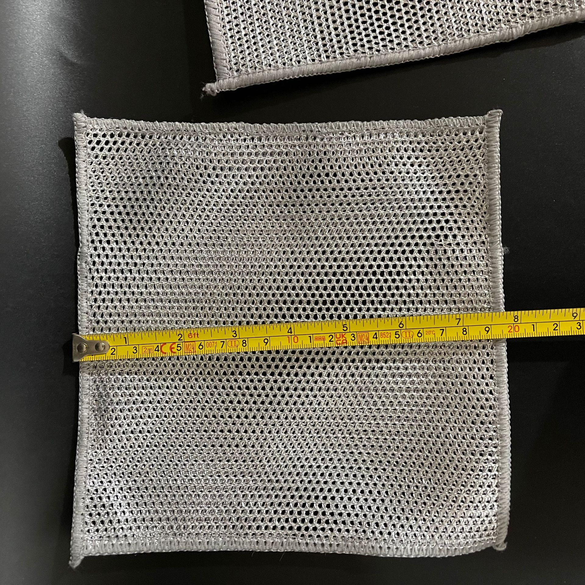 【 Zone 2-13 】20*20【 Silver Thread 】 Cloth 150/ bundle 3000/ piece Double-layer silver thread Fine small hole Scouring pad, Bing Lon silver thread Dishwashing cloth, Pot and bowl Scrubbing Douyin Bestseller 1 yuan wholesale pic 1
