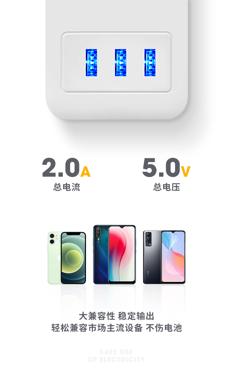 Smart power strip, long cable, multi-hole power strip socket with USB, multi-functional power strip for home and office use pic 11