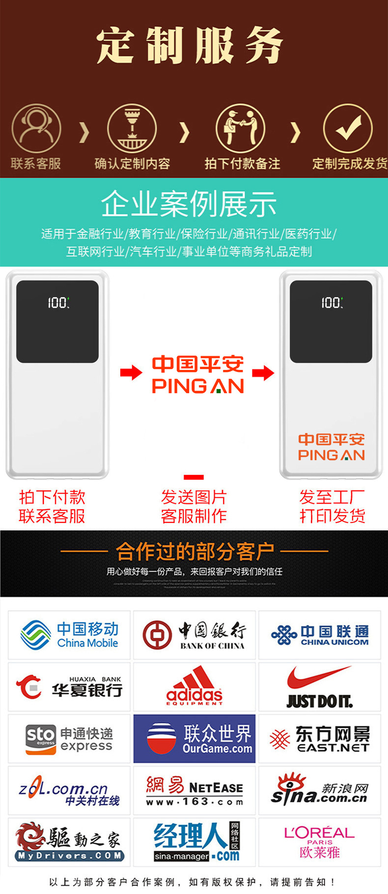 跨境超级快充66W移动电源超大容量20000毫安自带线小巧便携充电宝详情1