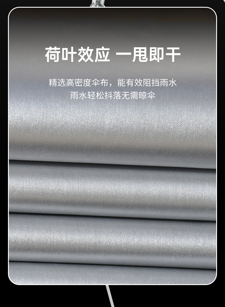 日系超轻三折全自动6骨晴雨两用伞遮阳钛银防晒太阳礼品广告伞详情7