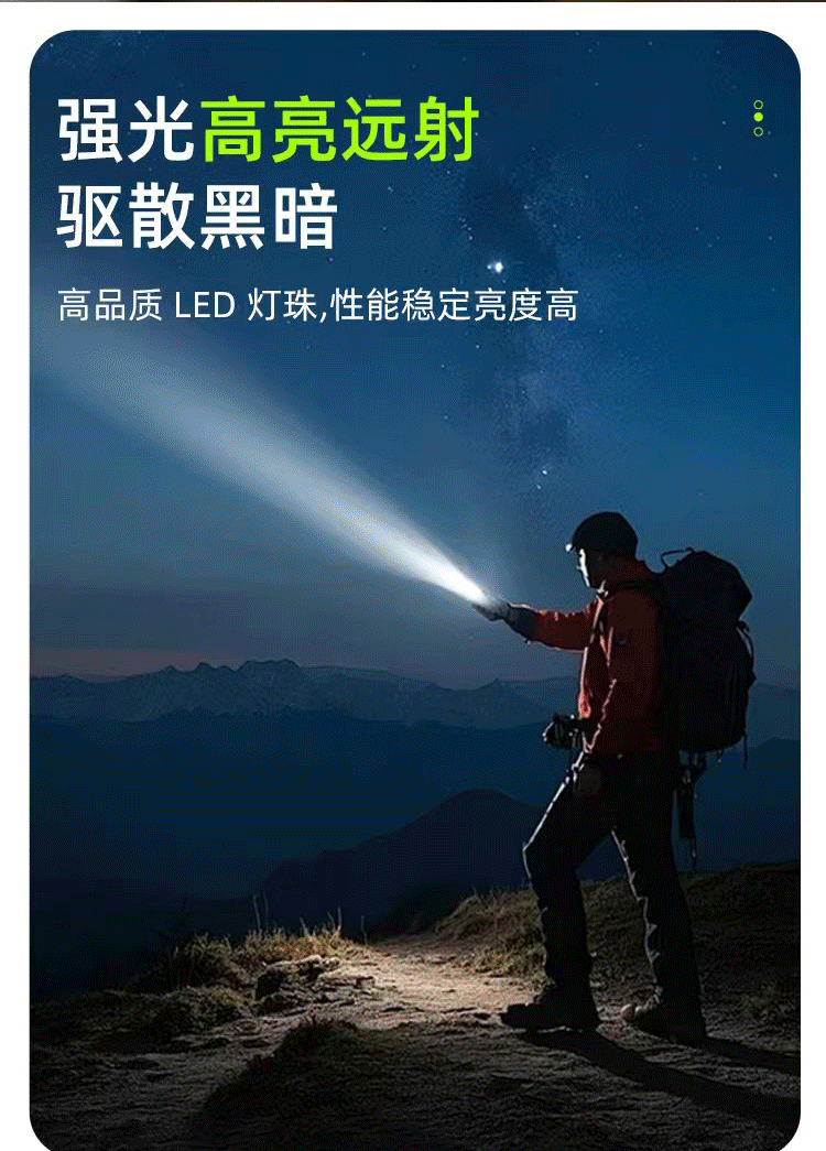 The COBXTE portable flashlight mini clipper is a high-brightness red light warning lighting fixture for outdoor use at night, featuring a incandescent miniature bulb pic 6