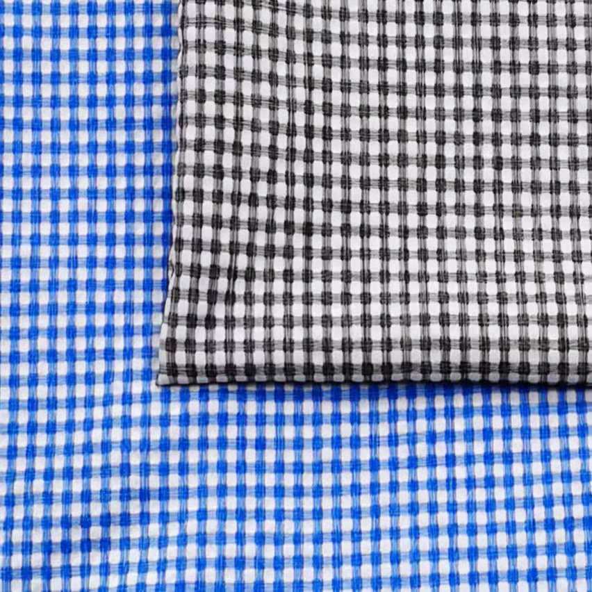 双色烂孔泡泡雪梨纺T400布料透气柔软舒适新款面料详情11