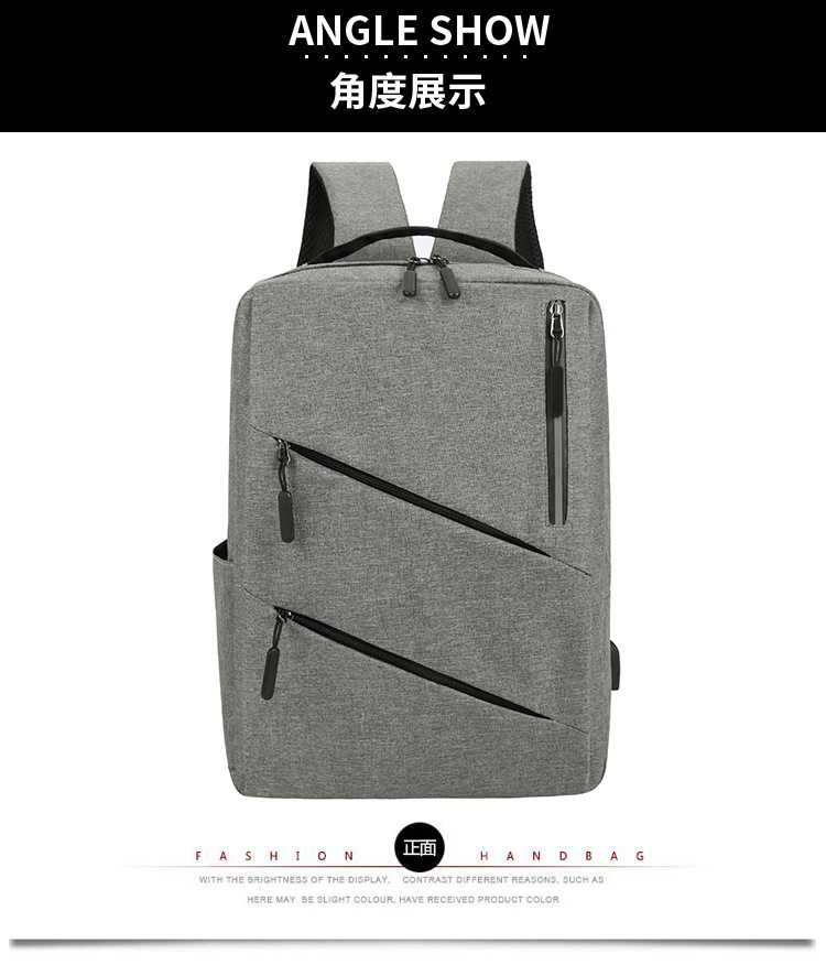Rechargeable business backpack, multi-functional business trip and travel computer bag, foreign trade three-piece set, casual backpack, crossbody bag pic 11