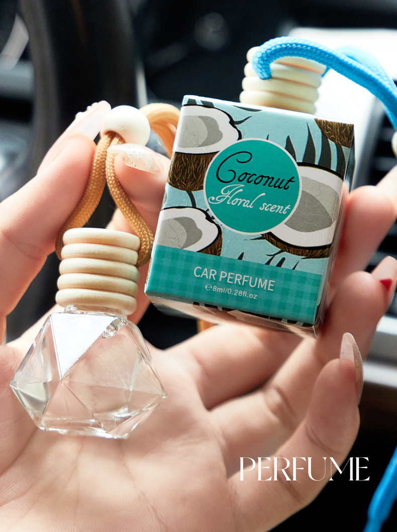 跨境专供FORMBO车载挂绳香水瓶汽车用除异味香薰挂件饰品香水批发详情3