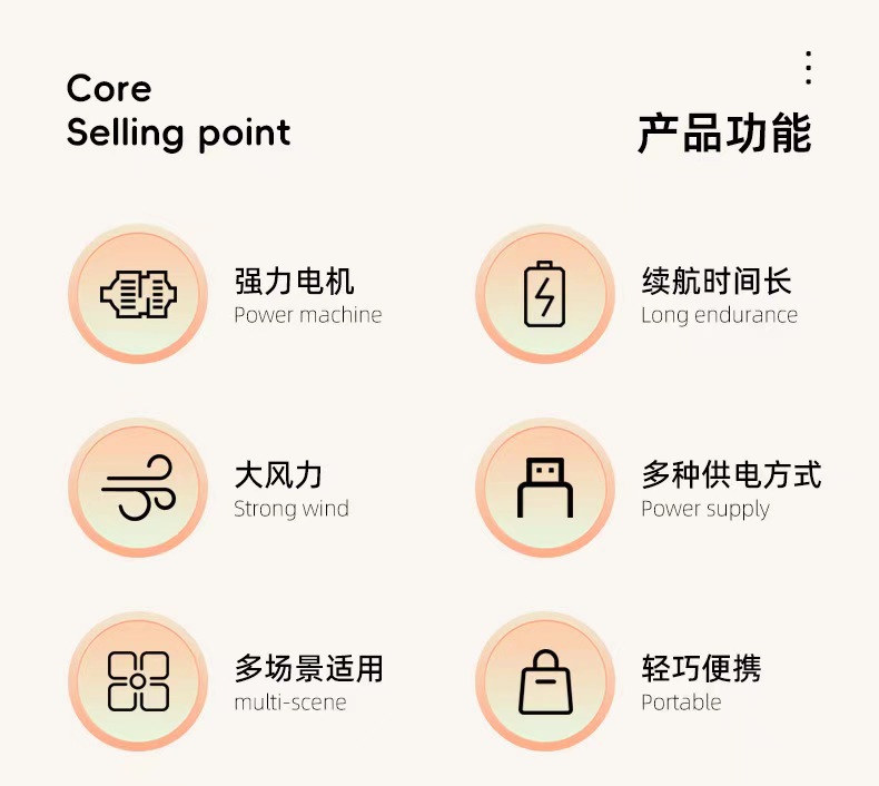 新款桌面小风扇USB学生宿舍迷你静音大风力卡通风扇办公室便携式详情2