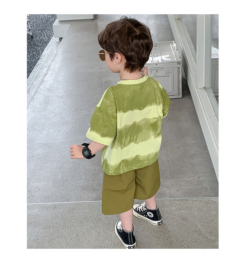 男童夏季短袖套装2024新款潮流韩版中小童薄款秋装潮酷男宝两件套详情10