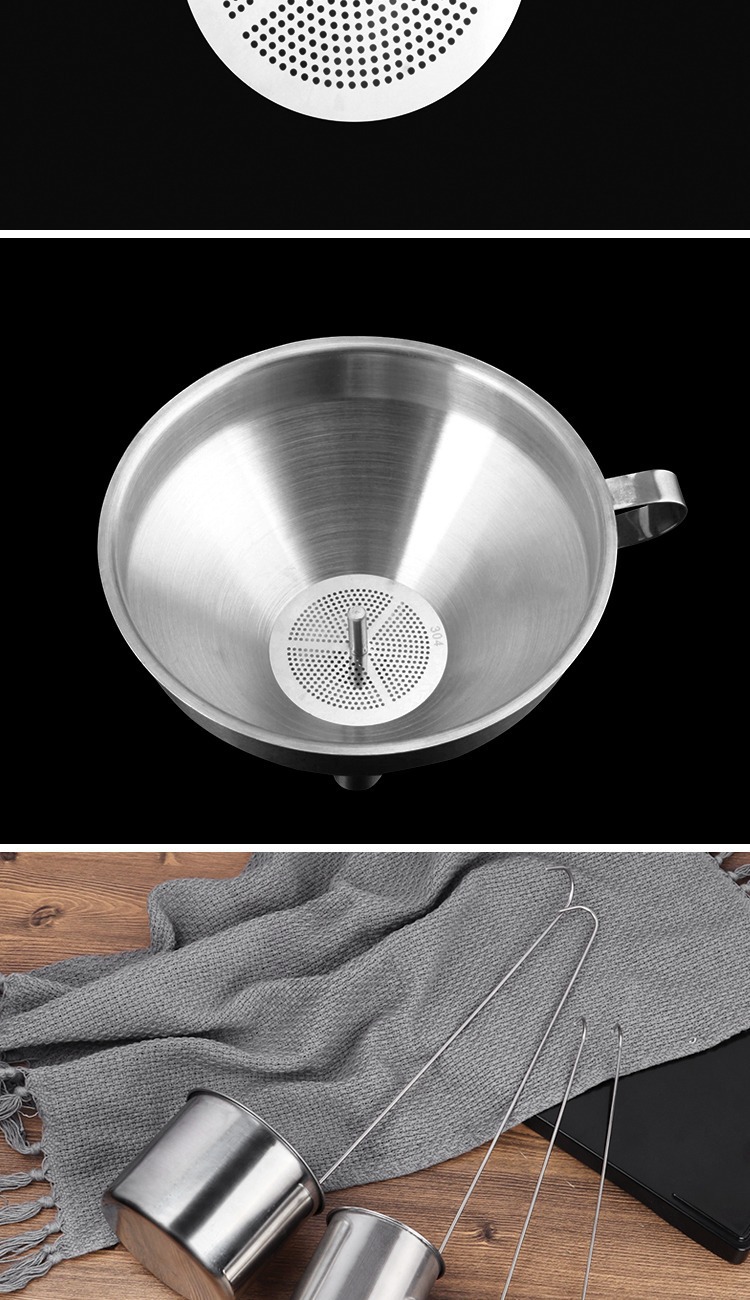 One-piece consignment with free shipping/Fanyi Household kitchen funnel, wine hanging, edible wine whisker, long handle, large stainless steel wine spoon pic 7