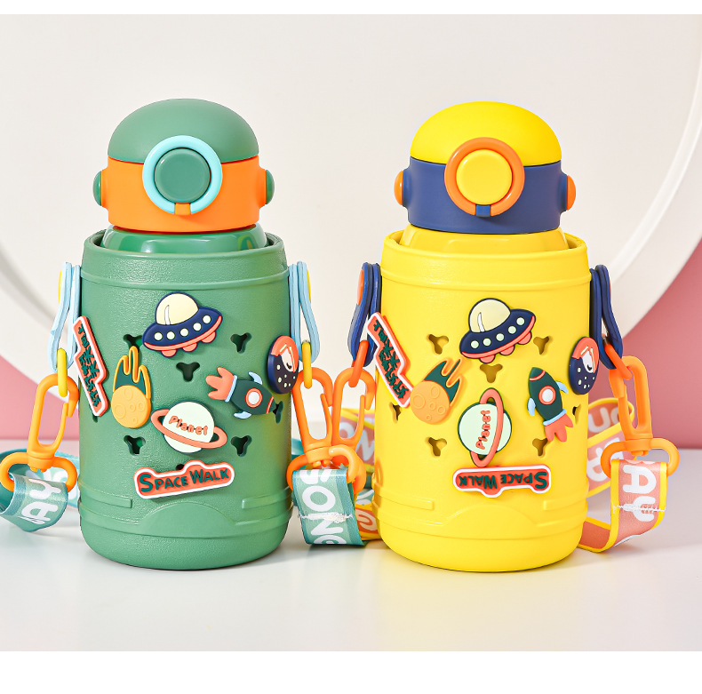 儿童保温杯316食品级不锈钢水壶幼儿园婴儿宝宝外出防摔吸管水杯保温杯详情18