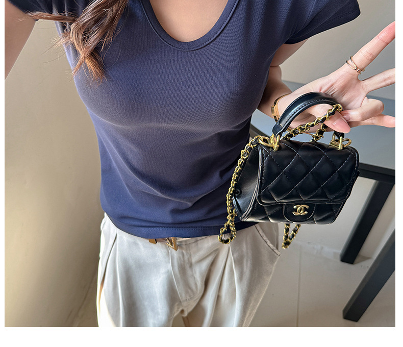 纯欲风深U领正肩短袖t恤女式夏季修身显瘦韩系内搭打底衫纯棉上衣详情24