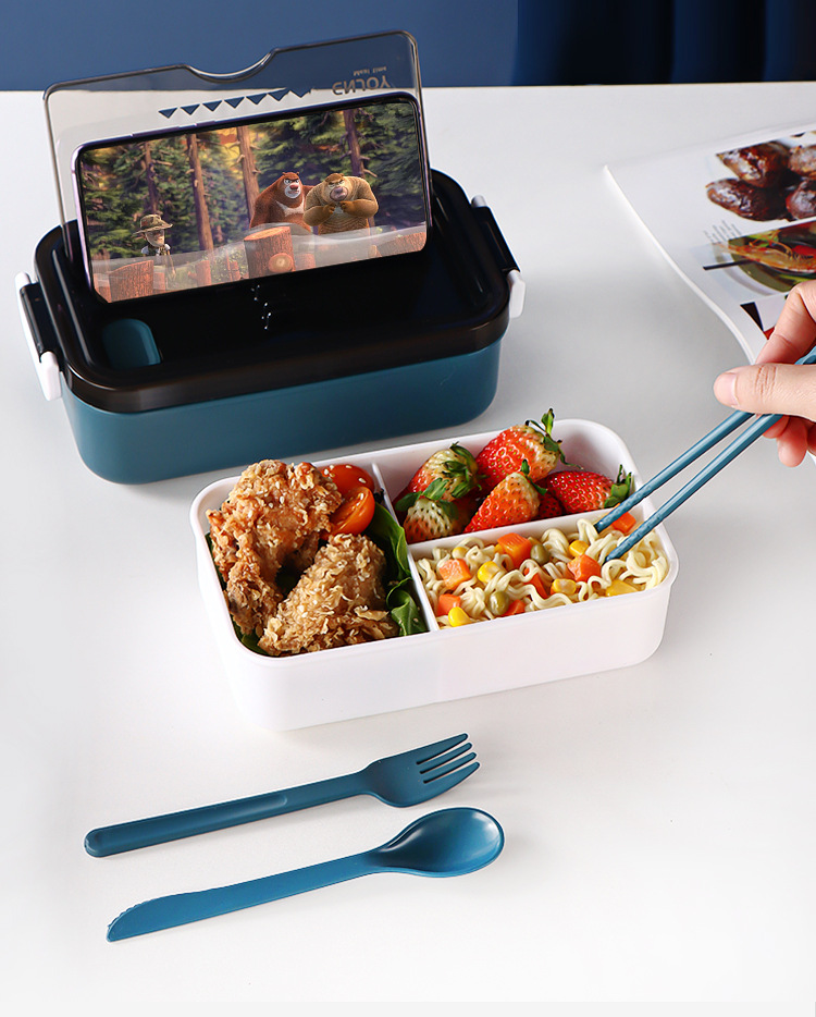 亚马逊跨境学生分格便当盒儿童水果餐盒上班族微波炉加热饭盒批发详情13
