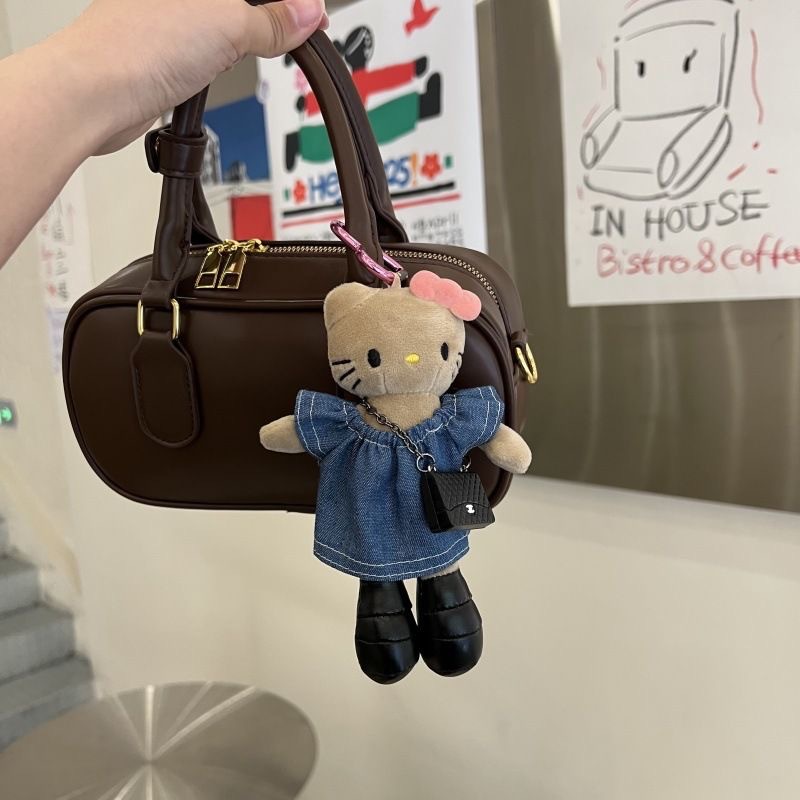 可爱小香风长腿kitty挂饰公仔玩偶创意包包小挂件毛绒钥匙扣礼物详情9