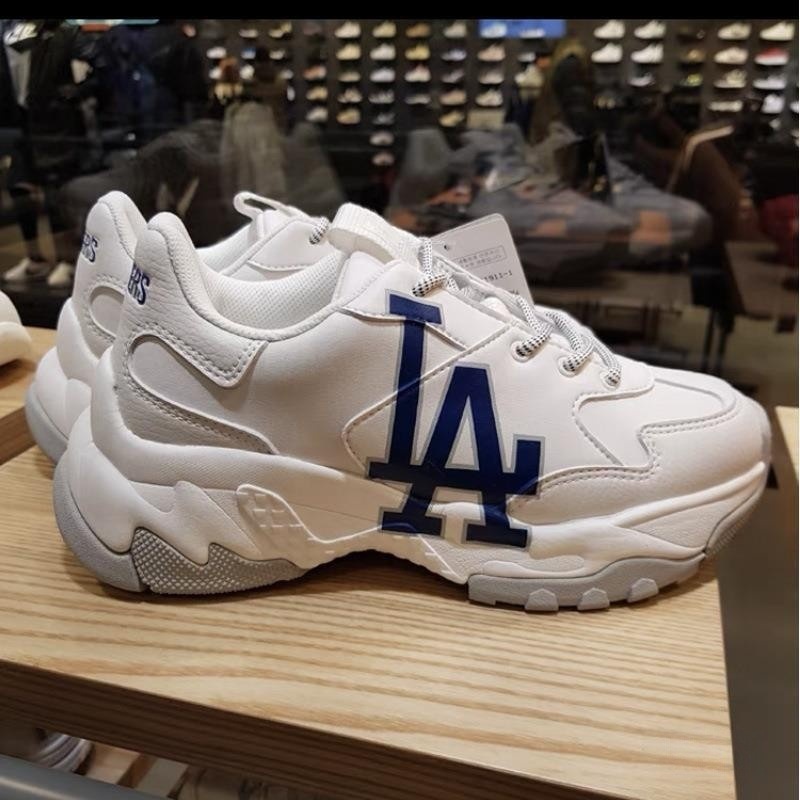 莆田高版本纯原MLB爆款轻量增高厚底老爹鞋2024新款学院情侣百搭详情16