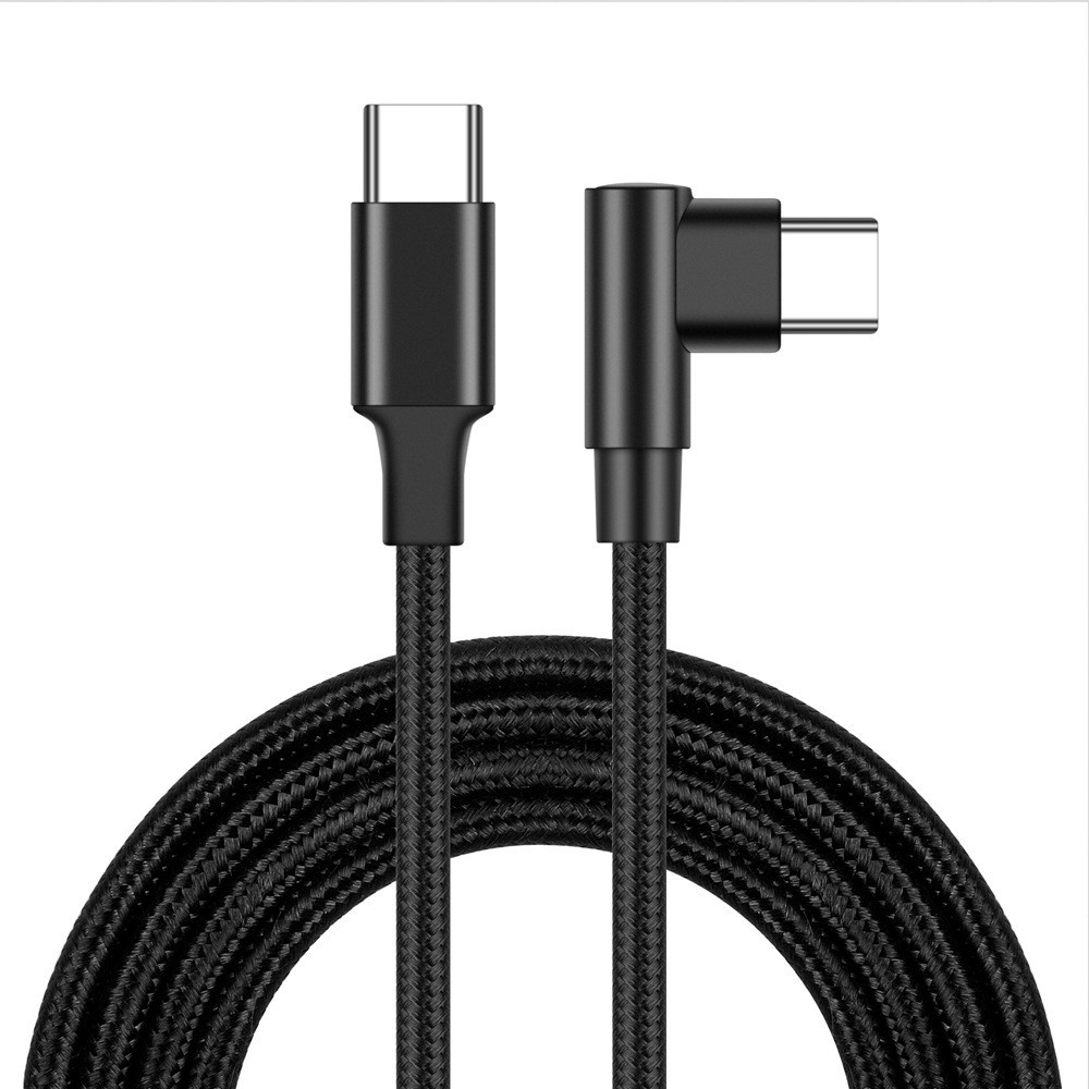 Elbow data cable c to c double-ended type-c nylon braided PD fast charging data cable 60W3A pic 37