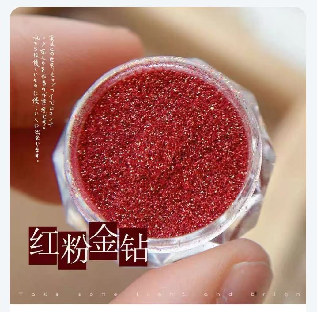 新年招财亮片金色闪粉不规则立体贴片爱心碎粉指甲装饰详情11