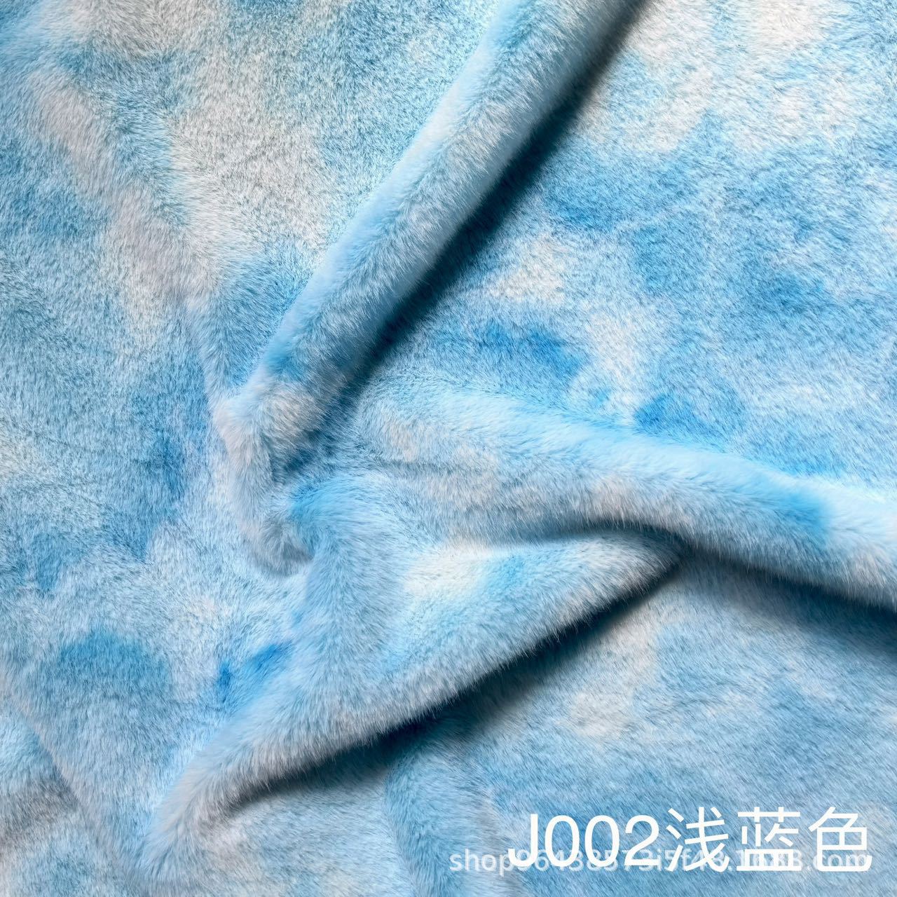 In stock: Tie-dyed small golden mink, seven-color mink velvet, toy fabric, shoes, hats, cushions, carpet fabric pic 4