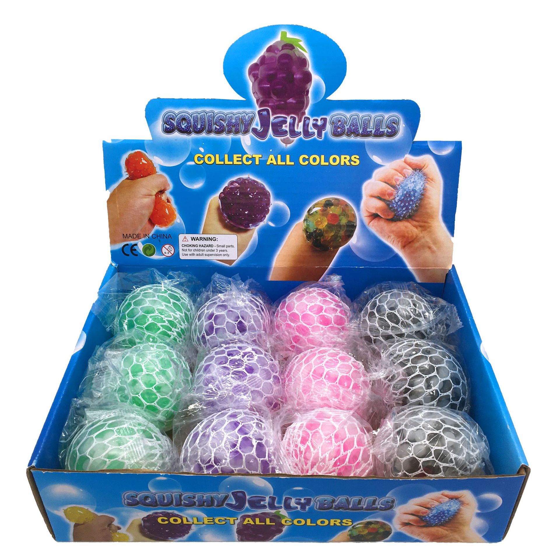 跨境货源新奇特减压葡萄球双色彩珠TPR捏捏乐七彩葡萄球网红发泄详情1