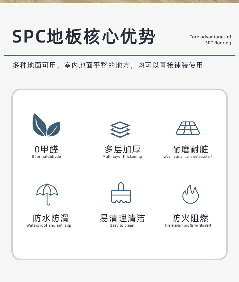 spc石塑地板pvc锁扣卡扣式复合地板革防水加厚石晶塑胶木地贴家用详情5