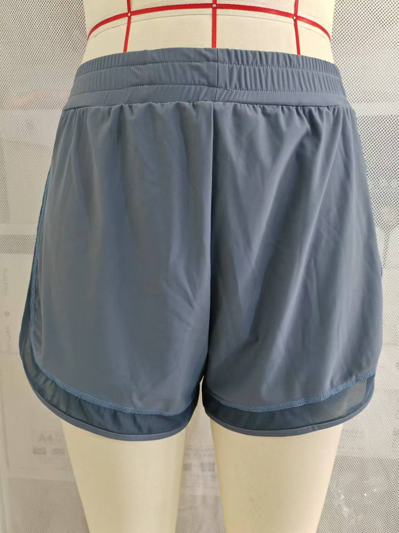2024新款女士短裤 高腰松紧腰设计 宽松舒适 速干运动休闲瑜伽裤 运动裤款式新颖详情3