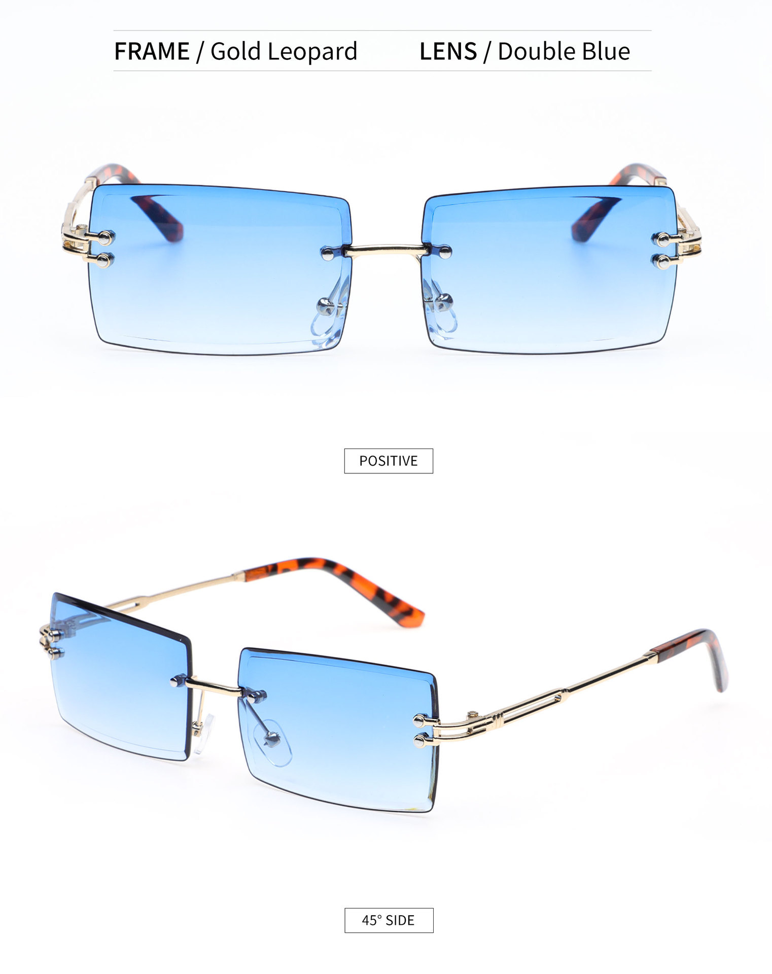 金属无框太阳镜女士批发眼镜时尚欧美方框超轻男款眼镜防晒墨镜详情21