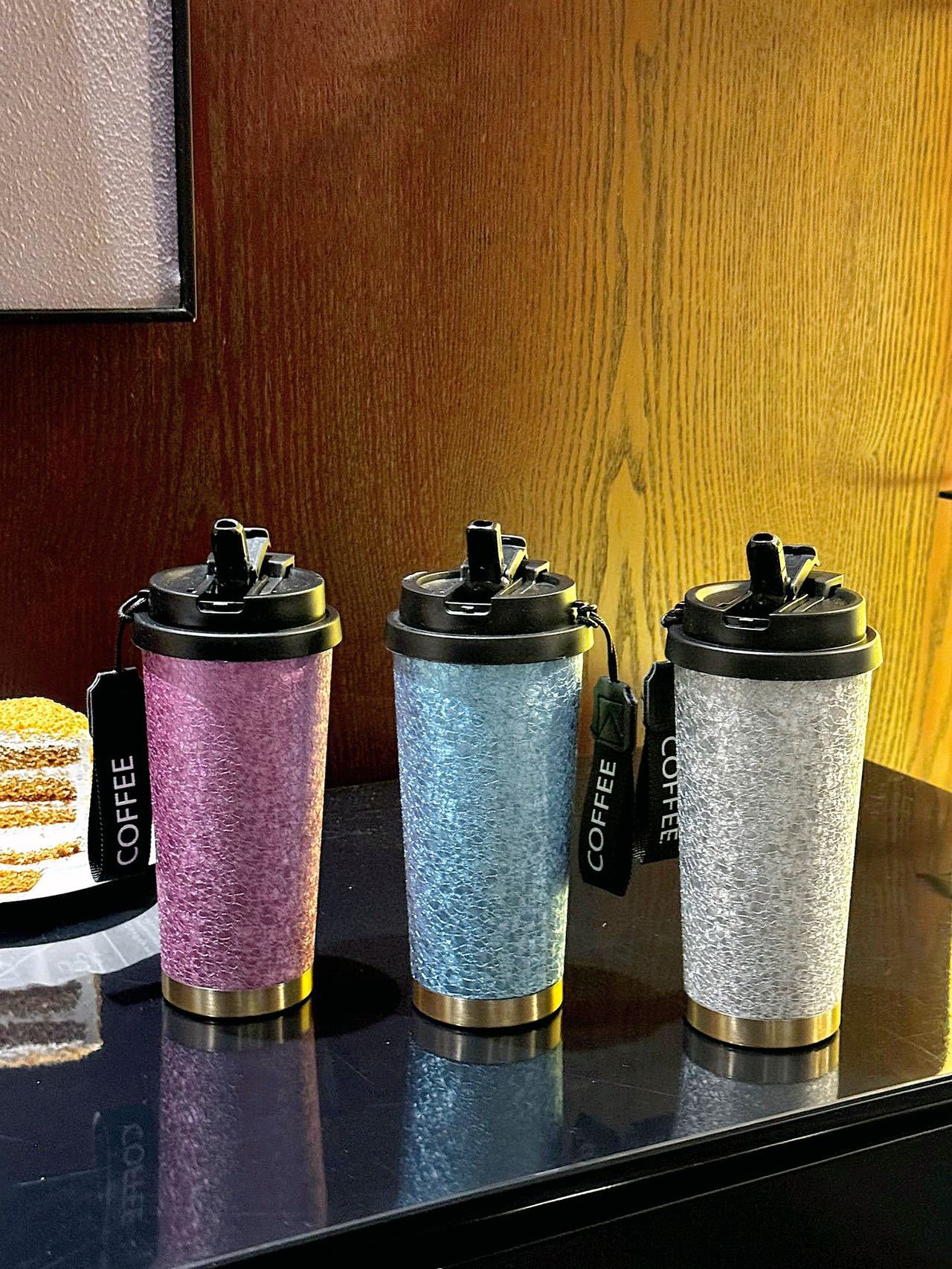 Titanium-coated coffee cups, insulated cups, high appearance standards for men and women, portable and high-end portable titanium water cups, titanium cup gift creativity pic 16