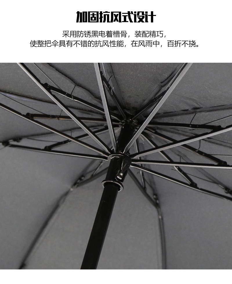 可印刷三折太阳伞商务广告晴雨伞遮阳厂家现货批发纯色素色印logo详情6