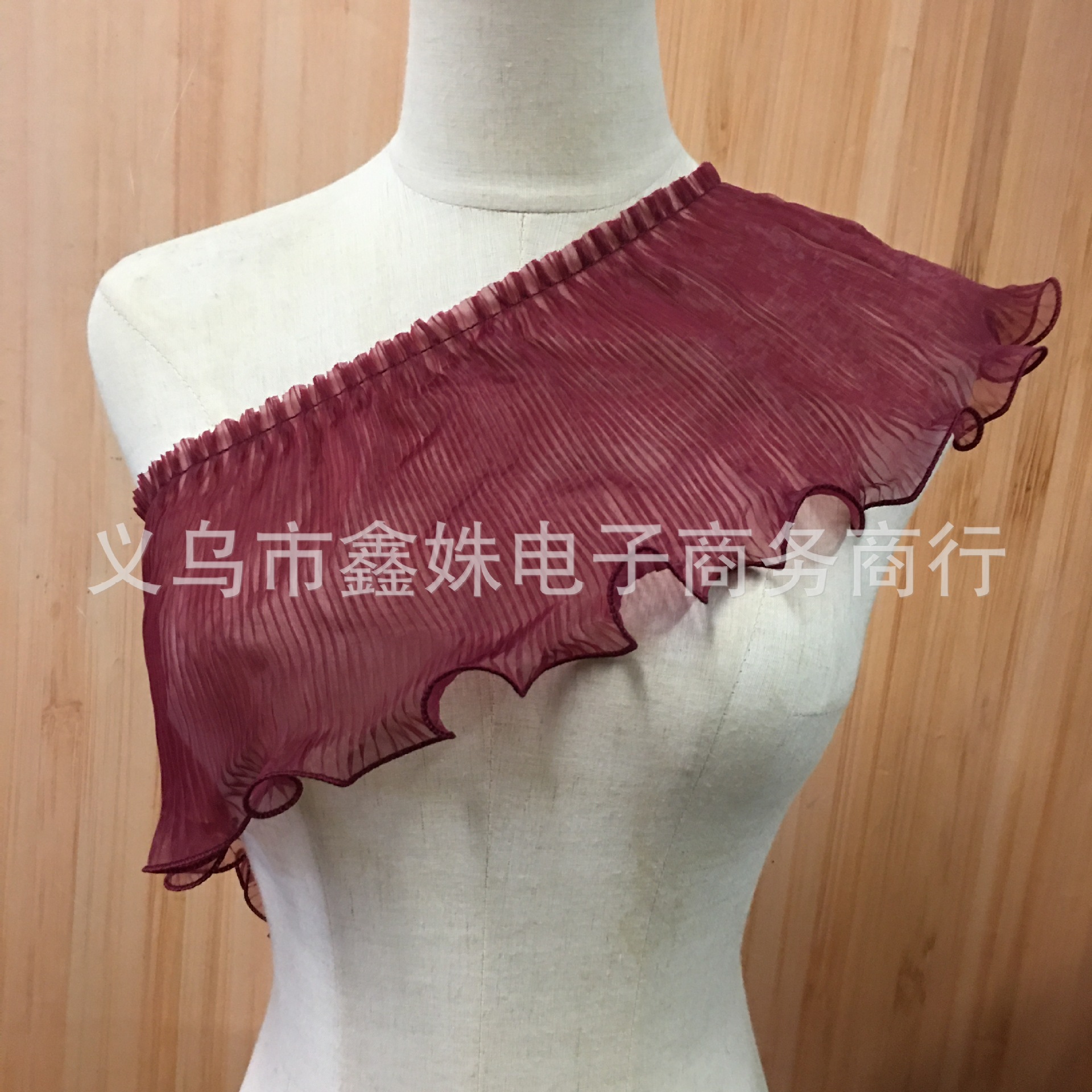 New chiffon pleated lace high-density clothing accessories pic 6