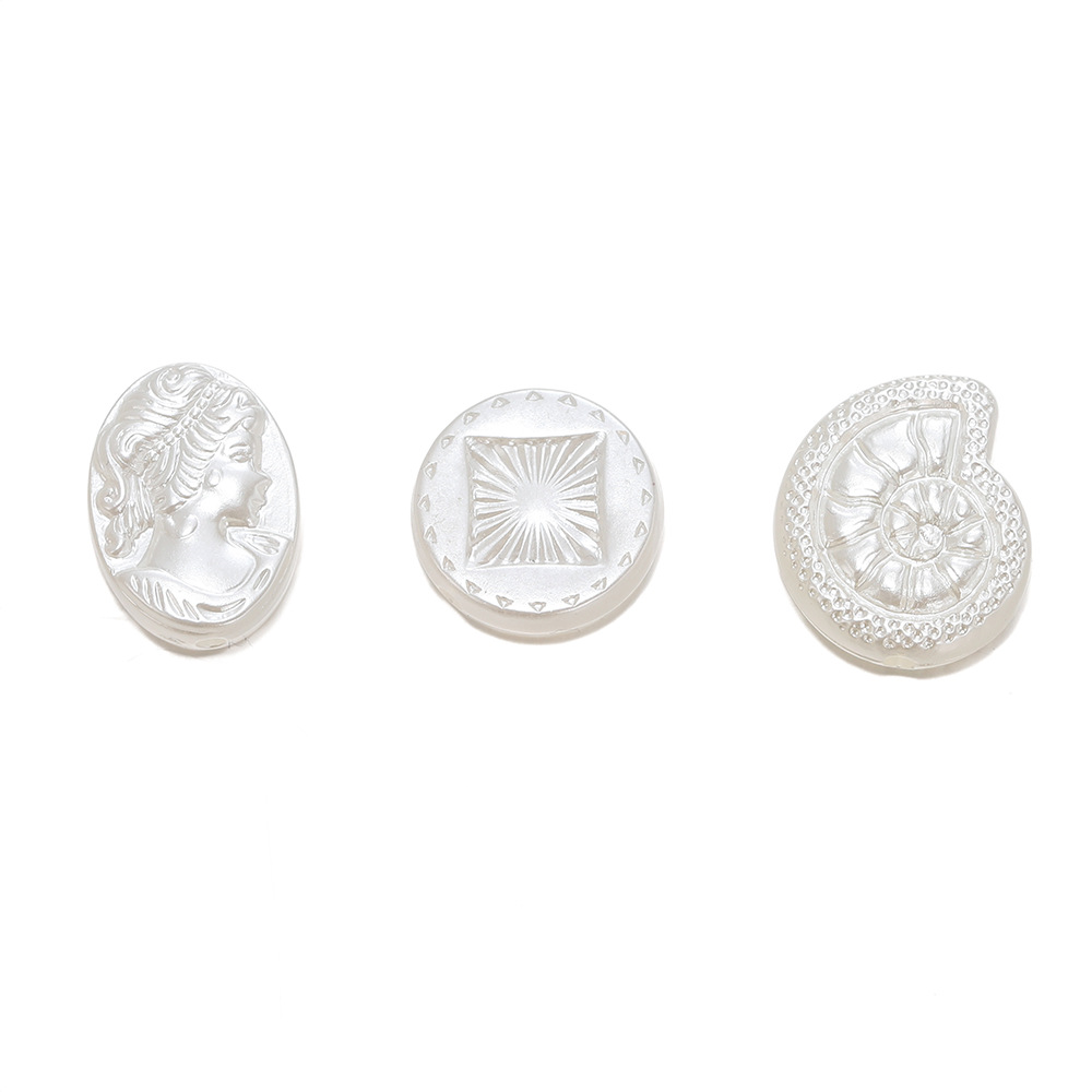 ABS仿珍珠 巴洛克风花朵仙人掌蝴蝶结 奶油胶diy手工串珠耳环配饰详情11