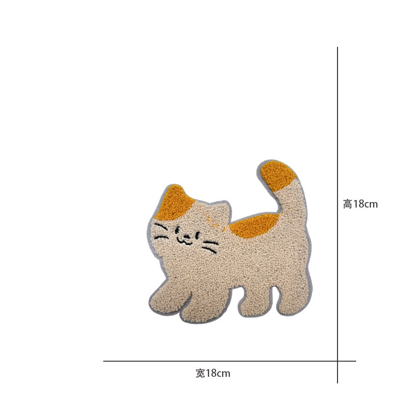 卡通图案时尚毛巾绣猫咪小狗恐龙小鹿布贴儿童衣服辅料补丁绣花贴详情3