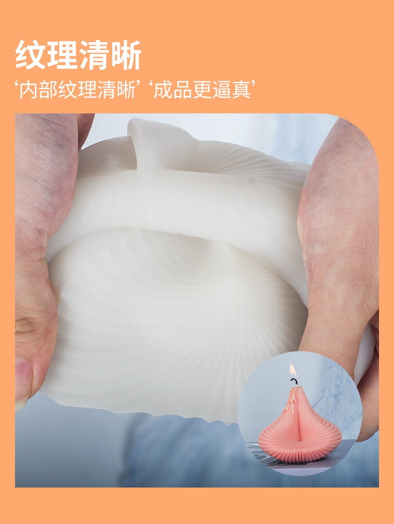 Sanxin Threaded pyramid candle silicone mold DIY gypsum Display, Handmade soap diffuser stone Ocean Epoxy resin pic 9