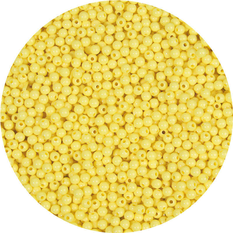 4mm亚克力塑料实色圆珠diy手工串珠手链首饰材料配件配饰散珠批发详情27