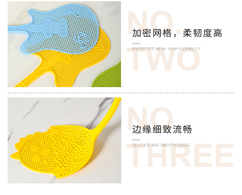 吉他苍蝇拍塑料音乐节应援物家用手动打蚊子灭蚊拍厨房灭蝇详情14