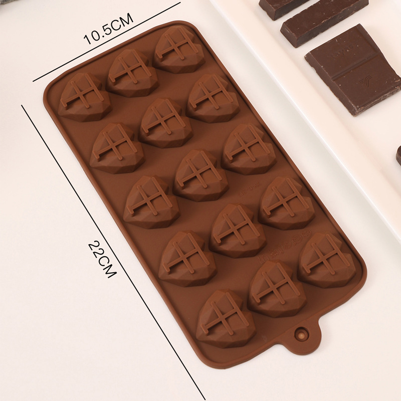 New creative heart-shaped coffee bean silicone cake mold, pudding jelly ice cube ice cream mold, baking mold pic 1