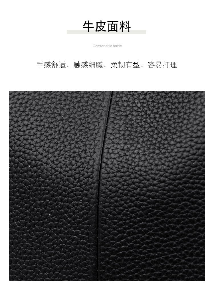 真皮流浪包女包头层牛皮包街拍新款潮时尚百搭三层软皮单肩斜挎包详情3