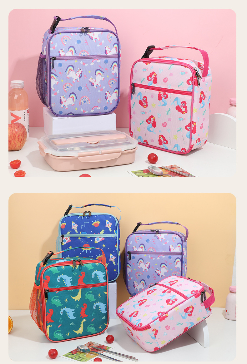 亚马逊爆款午餐包学生保温包儿童冰包跨境便携牛津布折叠便携冰包详情10