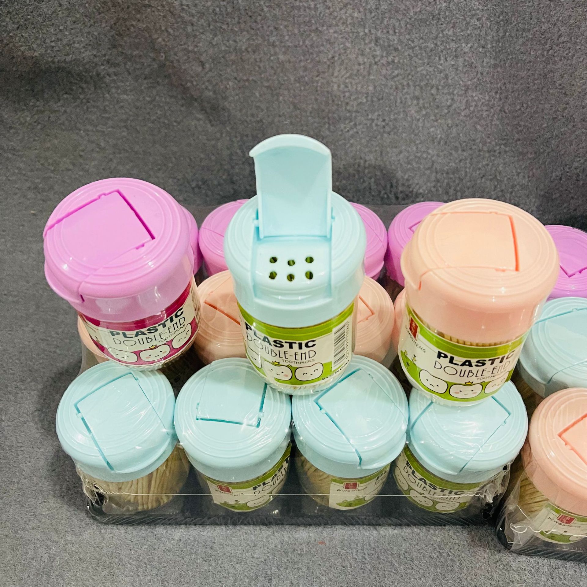【 Zone 1-1 】6084 toothpicks 12/ tray 360/ box 6084 Box Toothpicks Bottle Toothpicks 2 heads Pointed Toothpicks Full box Bamboo Picks Hotel Bamboo picks 2 yuan pic 6
