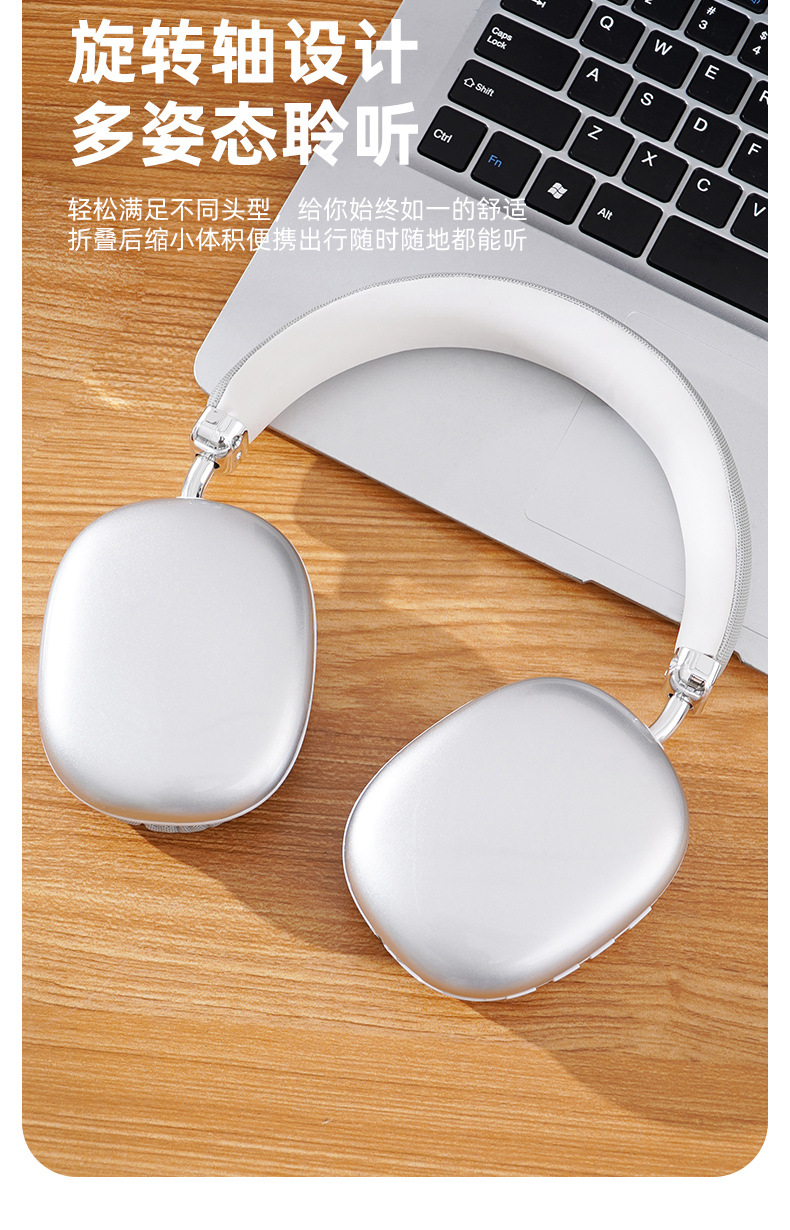 Selected cross-border best-selling over-ear wireless Bluetooth headphones with ultra-long battery life, Apple compatible, factory direct sales pic 11