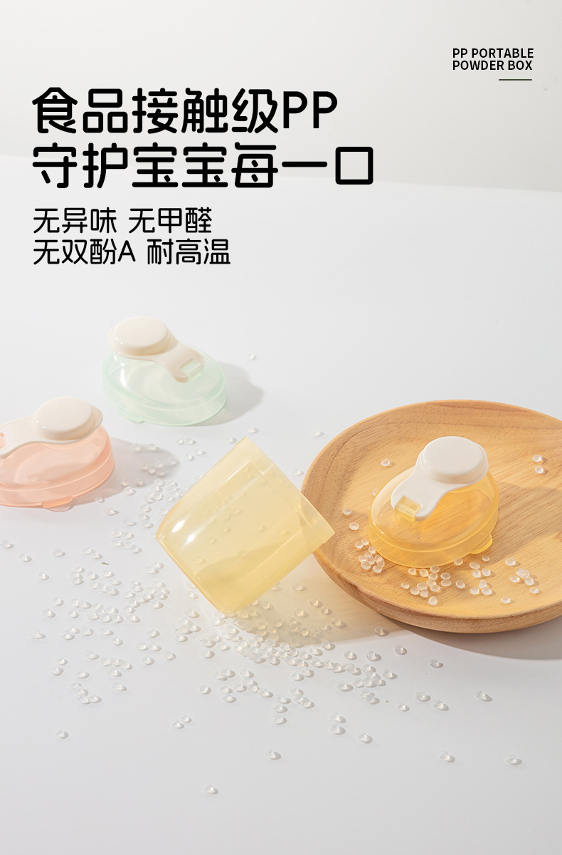 婴幼儿便携外出奶粉分装盒新生宝宝辅食盒收纳密封一餐一格奶粉盒详情9