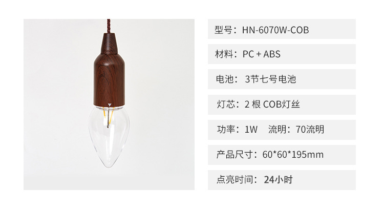 厂家跨境户外便携露营灯复古照明LED拉线灯拉绳灯野营灯照明详情10