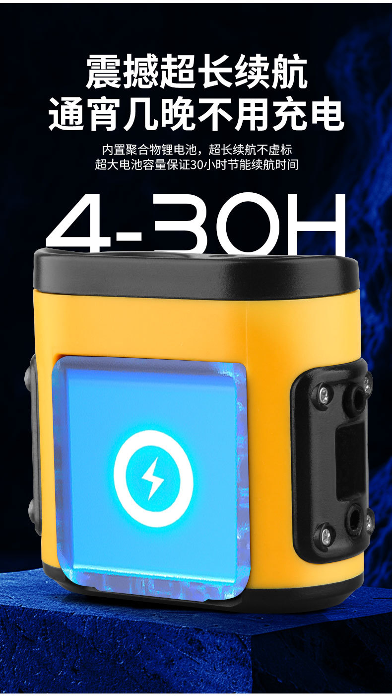 led sensor headlamp, outdoor strong light, long battery life, lithium battery, special night fishing lamp for outdoor fishing, head-mounted flashlight pic 12