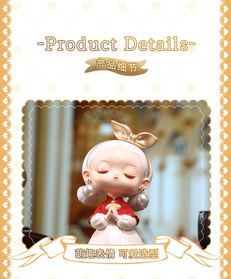 Pearl Girl Muguang Decorative items, Nordic style creative home living room and bedroom decorative items, cartoon cute decorative items pic 6