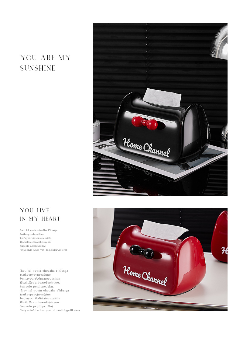 Personalized tissue storage box, home creative napkin box with spring, living room coffee table, bedside dopamine tissue box pic 8